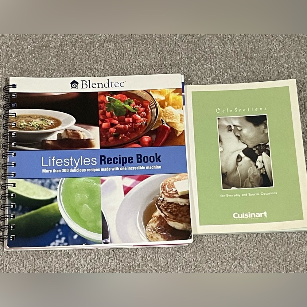 Blendtec Recipe Book and Cuisinart Celebrations Book